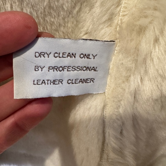 Jones New York Sport Shearling Jacket L Tan Faux Fur Trim Zip Front - Picture 6 of 9